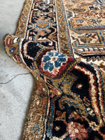 9x12 Vintage Full Pile Tribal Heriz rug / 9x12 Vintage Rug #2118