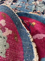 2x2 Round Antique Chinese Nichols Rug Mat #3099