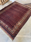 5x7 Vintage Persian Tribal Rug #854ML