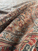7x16 Antique Worn Persian Rug #3903