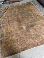 8x11 Neutral Antique Oushak Rug #3167