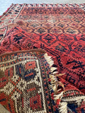 Small Shabby Chic Worn Persian Scatter Rug #4583