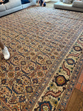 11’ x 14’6 Antique Persian Tabriz Rug #4101