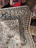 Antique Persian Heriz / 6’9 x 10’1 Neutral Persian Rug #4442