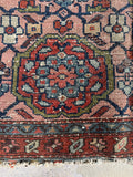 Worn Persian Scatter Rug / 2’5 x 3’9 Persian Rug #4303