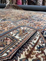 9x12 Vintage Full Pile Tribal Heriz rug / 9x12 Vintage Rug #2118
