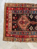 4x10 Camel Hair Antique Persian Runner #4243ML