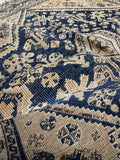 Small Neutral Square Antique Rug / 3’9 x 3’9 Caucasian Rug #4528