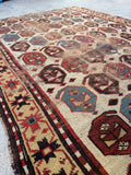 Worn Antique Tribal Rug #4388