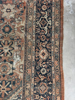 Antique Worn Persian Rug / Mahal 8’5 x 12’5 Rug #4292ML