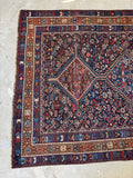 Large Vintage Persian Tribal Rug with Animal Motifs #3798