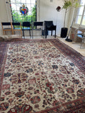 9x12 Worn Persian Rug #3945