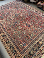 Antique Persian Mahal / 10’2 x 13’4 Rug #4044