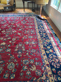 10x13 Antique Persian Kerman Rug #4041