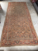7x16 Antique Worn Persian Rug #3903