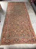 7x16 Antique Worn Persian Rug #3903