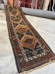 3x11 Antique Persian Tribal Runner #4240ML