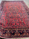 7x10 Floral Antique Persian Rug #4415