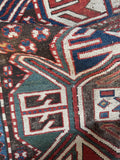 Antique Eagle Kazak Rug  / 4’2 x 8’7 Rug #4115