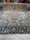 Small Floral Persian Rug / Ferahan Sarouk #4317