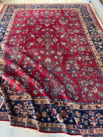 10x13 Antique Persian Kerman Rug #4041
