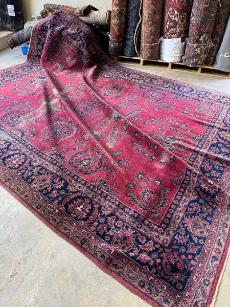 Large Antique Turkish Rug / 8'9 x 11’7 Sparta Rug #4100