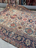 9x12 Worn Persian Rug / Mahal Rug #4191