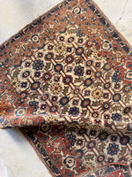 Small Vintage Persian Ivory Rug #3814ML