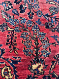 7x10 Floral Antique Persian Rug #4415