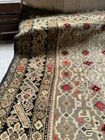 Small Vintage Tribal Rug / 4x5 Vintage rug / 3’7 x 5’2 Antique Caucasian Rug #1650