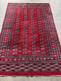 6'2 x 9'4 Vintage Afghani Bokhara Rug #2794