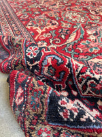 Large Vintage Persian Rug / 9’7 x 12’7 Mahal Rug #4049