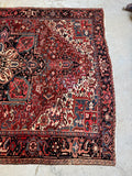 Large Persian Heriz Rug / 8’2 x 11’6 Antique Heriz #4414