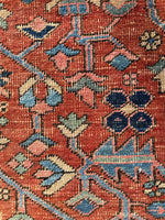 Antique Persian Heriz Rug / 8’9 x 11’4 Heriz Rug #3917