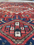 Texture of heriz wool rug
