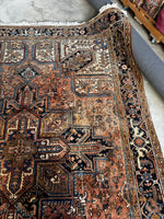 9x12 Vintage Full Pile Tribal Heriz rug / 9x12 Vintage Rug #2118
