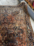 9x12 Vintage Full Pile Tribal Heriz rug / 9x12 Vintage Rug #2118