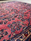 7x10 Floral Antique Persian Rug #4415