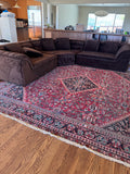 Large Square Antique Persian Rug /  10’9 x 11’ Mahal Rug #2560
