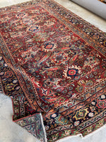 Antique Persian Meshkabad Mahal / 7’1 x 10’4 Rug #4045