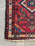 Small Vintage Rug / Handwoven Tribal Scatter Rug #4392