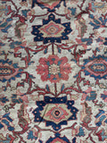 9x12 Worn Persian Rug / Mahal Rug #4191