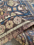 Small Vintage Tribal Rug / 3’3 x 4’7 Rug #4407