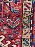 Tribal motifs of heriz rug