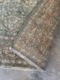 7x10 Muted Vintage Persian Rug #4046