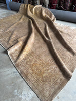 8x11 Neutral Antique Oushak Rug #3167