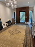 Oversized Persian Malayer Rug / 9'5 x 20' Antique Persian Rug #4020