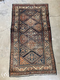 Small Persian Rug / 3'4 x 6'5 Antique Malayer Rug #3188