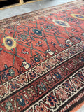 Antique Persian Tribal Runner / 3'7 x 10'8 Malayer Runner #4099