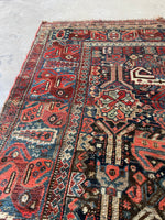 6x8 Worn Antique Rug / Qashqai Rug #3190